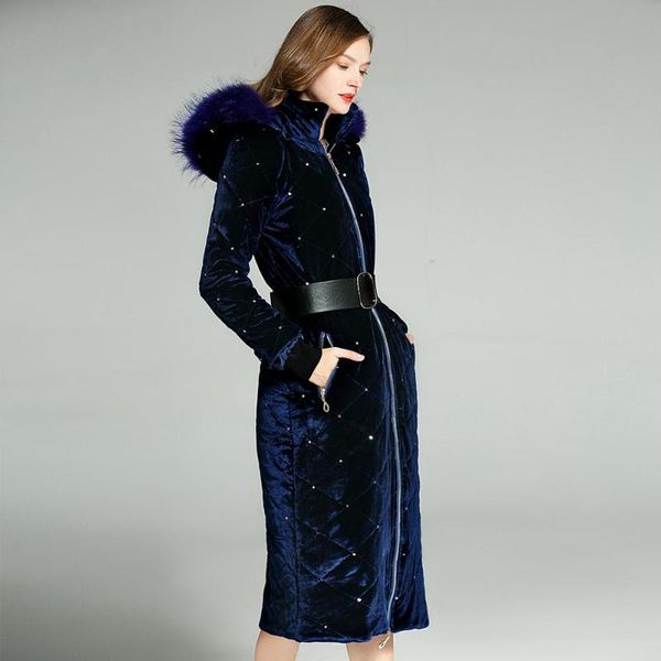 women's trench coats 2021 winter woman parka thick long dark blue gold velvet mid-length soft warm ladies coat h112, Tan;black
women's trench coats 2021 winter woman parka thick long dark blue gold velvet mid-length soft warm ladies coat h112, Tan;black