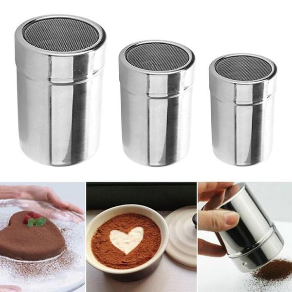 storage bottles & jars powder sifter with lid stainless steel chocolate shaker fine mesh icing sugar cocoa sprayer baking tools kitchen
storage bottles & jars powder sifter with lid stainless steel chocolate shaker fine mesh icing sugar cocoa sprayer baking tools kitchen
