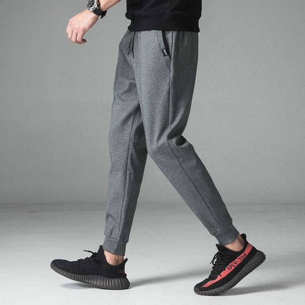 men's pants 2020 autumn new casual pants men's loose slim leggings students' simple foot binding sports, Blue