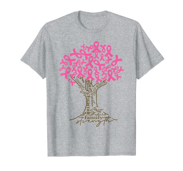 family strength breast cancer awareness fight t-shirt, White;black 
family strength breast cancer awareness fight t-shirt, White;black