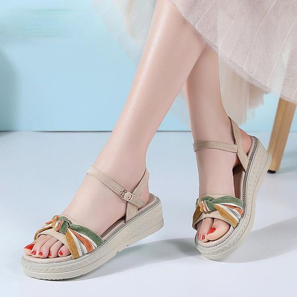sandals 2021 women flat woman platform summer lady soft casual hook & loop suede leather knot sandalias mujer pu, Black
sandals 2021 women flat woman platform summer lady soft casual hook & loop suede leather knot sandalias mujer pu, Black