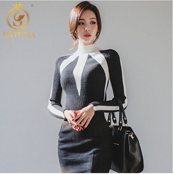 winter korea sweaters women fashion jumpers hit color pullovers knitting christmas sweater pull femme 210520, White;black
winter korea sweaters women fashion jumpers hit color pullovers knitting christmas sweater pull femme 210520, White;black