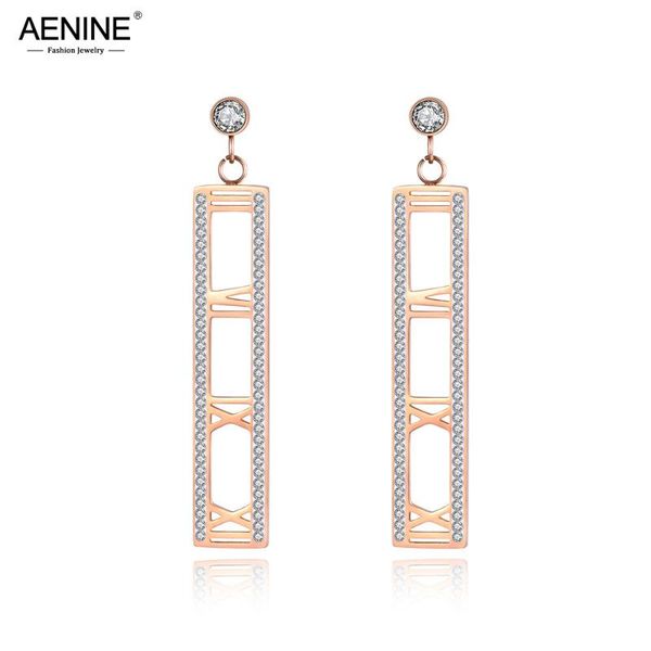 roman numerals design long earrings rose gold stainless steel cubic zirconia stud jewelry for women girl ae19018, Golden;silver
roman numerals design long earrings rose gold stainless steel cubic zirconia stud jewelry for women girl ae19018, Golden;silver