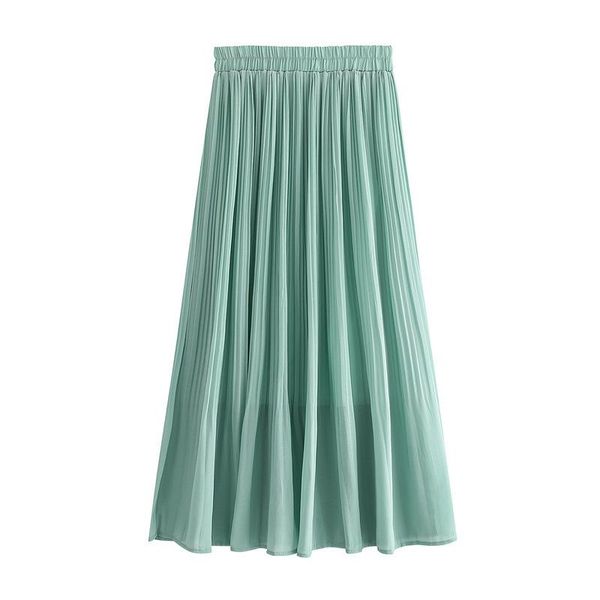 chiffon skirt women's midi pleated 2021 style summer high waist expandable a-line fairy lady skirts, Black
chiffon skirt women's midi pleated 2021 style summer high waist expandable a-line fairy lady skirts, Black