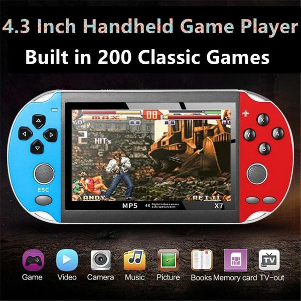 64bit portable mini pocket 4.3 inch handheld game players retro family tv output video arcade console built in 200
64bit portable mini pocket 4.3 inch handheld game players retro family tv output video arcade console built in 200