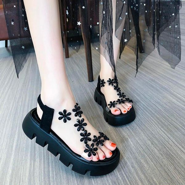 sandals women's 2021summer fashion platform crystal flowers casual female shoes ladies wedges shallow party, Black
sandals women's 2021summer fashion platform crystal flowers casual female shoes ladies wedges shallow party, Black