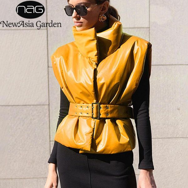 women's vests asia leather vest with belt lace up stand collar solid color cropped winter waistcoat women fashion casual puffer jacket, Black;white
women's vests asia leather vest with belt lace up stand collar solid color cropped winter waistcoat women fashion casual puffer jacket, Black;white