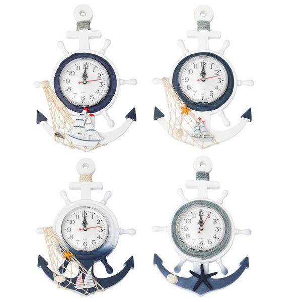 creative wall clock boat anchor mediterranean style hanging ship ornament for home (a style) clocks
creative wall clock boat anchor mediterranean style hanging ship ornament for home (a style) clocks