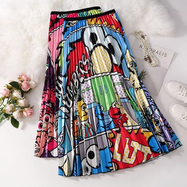skirts summer euro style women fashion cartoon printed pattern pleated mid-calf swing skirt ladies sweet casual long a-line retro, Black
skirts summer euro style women fashion cartoon printed pattern pleated mid-calf swing skirt ladies sweet casual long a-line retro, Black