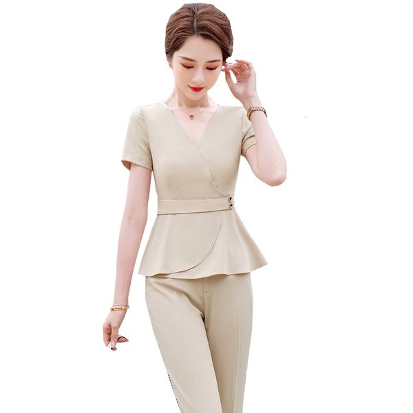 women's suits & blazers elegant of the ladies in office formal suits two piece set for black summer apricot plus size blazer and pants, White;black
women's suits & blazers elegant of the ladies in office formal suits two piece set for black summer apricot plus size blazer and pants, White;black