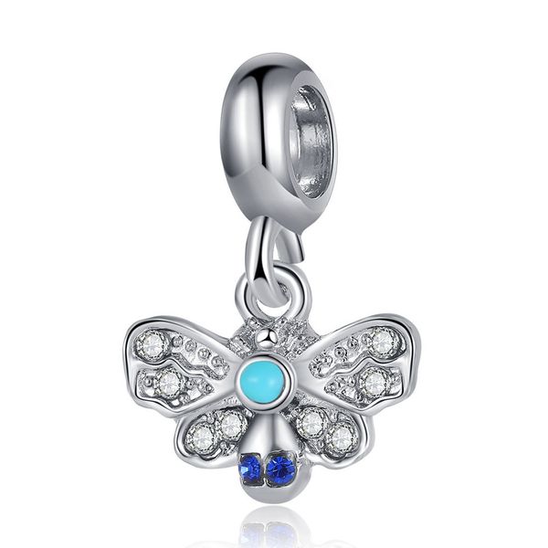 1pcs cute blue butterfly pendant diy beads adapting to original pandora charm bracelet ladies jewelry making gifts, Silver
1pcs cute blue butterfly pendant diy beads adapting to original pandora charm bracelet ladies jewelry making gifts, Silver