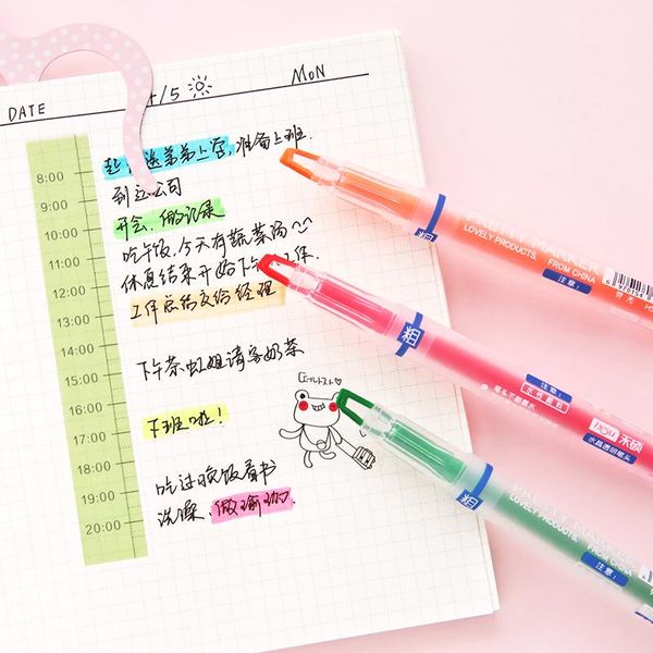 highlighters 36 pcs/lot dual side writing highlighter pen twin marker liner pens stationery office school supplies canetas escolar eb857, Black;red
highlighters 36 pcs/lot dual side writing highlighter pen twin marker liner pens stationery office school supplies canetas escolar eb857, Black;red