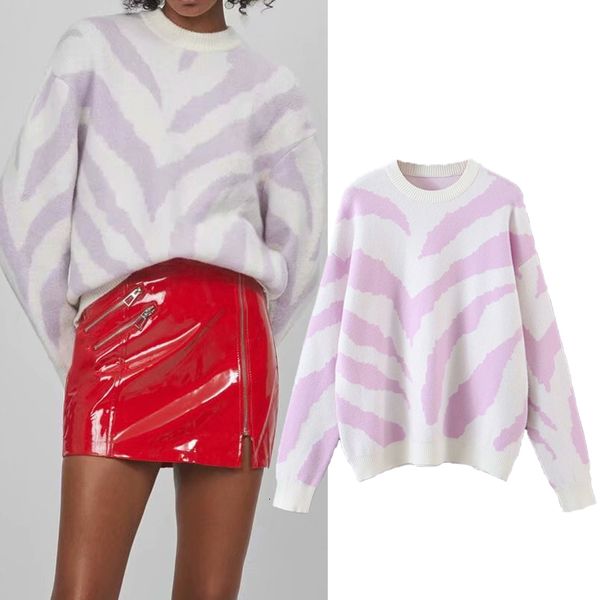 tank female purple animal stripes knit-neck neck winter long girl loose sweater pullovers, White
tank female purple animal stripes knit-neck neck winter long girl loose sweater pullovers, White