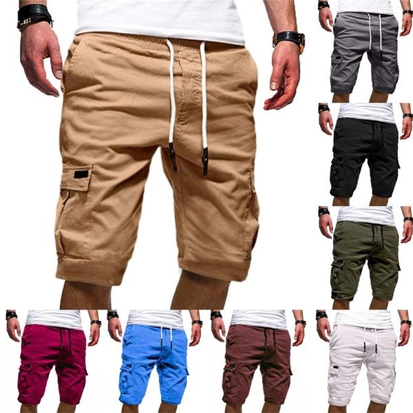 summer men solid short pants breathable multi-pocket drawstring sport shorts casual loose beach party pantalones cortos hombre men's, White;black
summer men solid short pants breathable multi-pocket drawstring sport shorts casual loose beach party pantalones cortos hombre men's, White;black