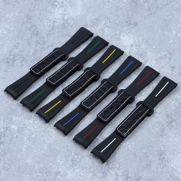 watch bands suitable for with green water ghost series gmt black silicone rubber 20 mm accessories, Black;brown
watch bands suitable for with green water ghost series gmt black silicone rubber 20 mm accessories, Black;brown