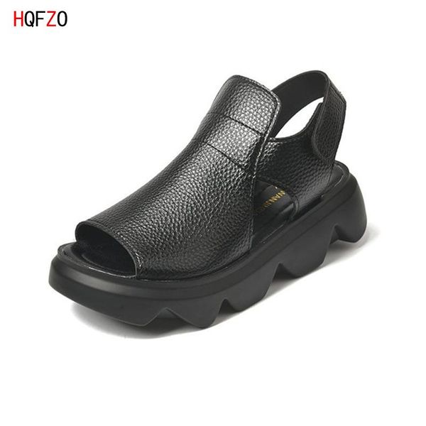 casual flat sneakers sandals women summer shoes comfort platform peep toe thick bottom hook genuine leather, Black
casual flat sneakers sandals women summer shoes comfort platform peep toe thick bottom hook genuine leather, Black