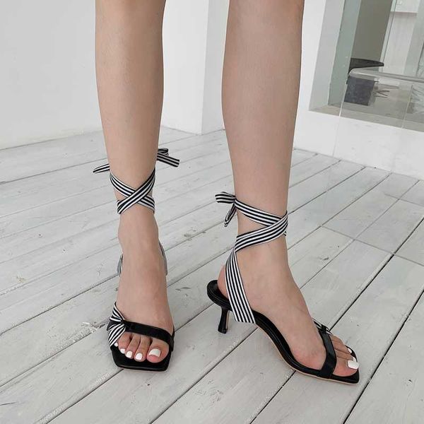 sandals korean style lace-up female fairy 2021 summer high-heeled shoes simple and versatile party, Black
sandals korean style lace-up female fairy 2021 summer high-heeled shoes simple and versatile party, Black