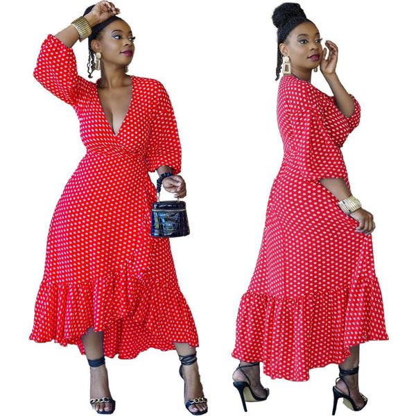 casual dresses women dress plus size fashion autumn v-neck polka dot long ruffle vestido feminino donsignet, Black;gray
casual dresses women dress plus size fashion autumn v-neck polka dot long ruffle vestido feminino donsignet, Black;gray