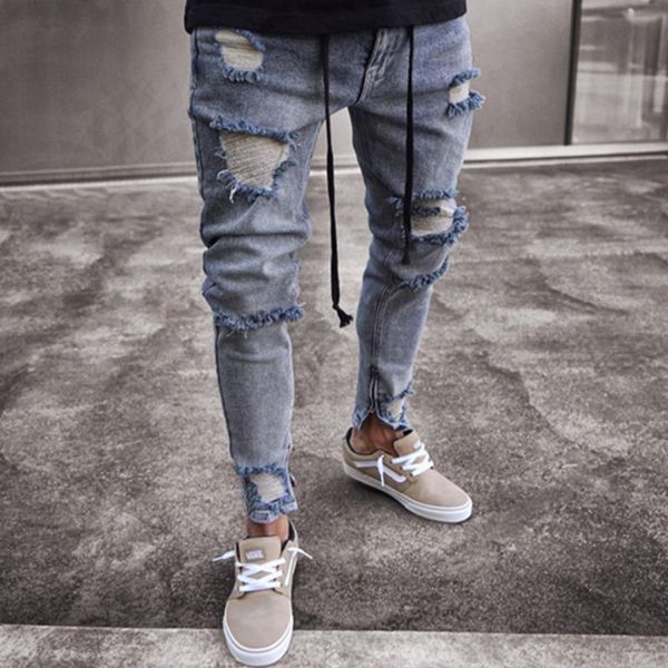 men's jeans men skinny ripped denim streetwear fitted distressed frayed trousers casual slim fit long pants bottoms fashion clothes, Blue
men's jeans men skinny ripped denim streetwear fitted distressed frayed trousers casual slim fit long pants bottoms fashion clothes, Blue