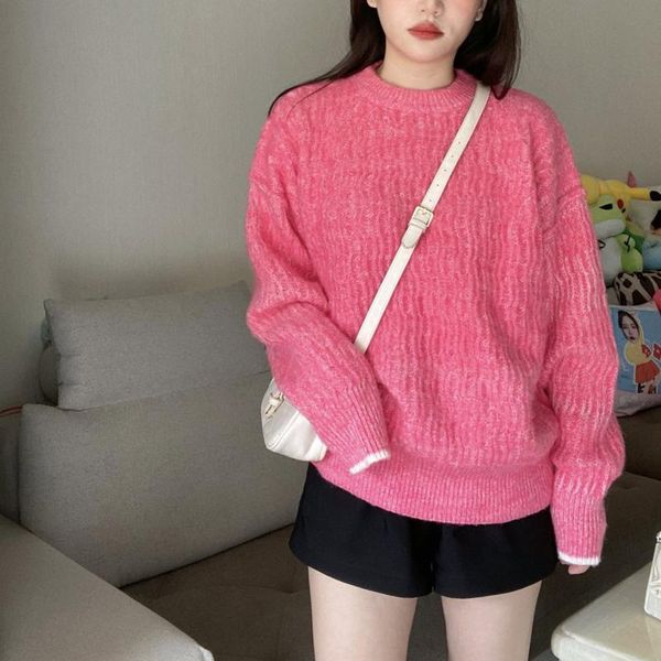 women's sweaters oversized sweater mohair thick warm winter women 2021 lazy oaf loose fashion rose pink pullover sueter mujer, White;black
women's sweaters oversized sweater mohair thick warm winter women 2021 lazy oaf loose fashion rose pink pullover sueter mujer, White;black