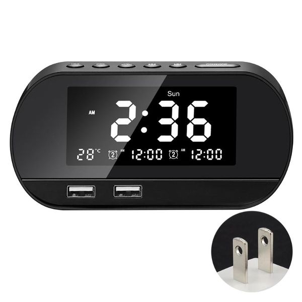other clocks & accessories adjustable brightness fm raido dual usb phone charger alarm clock snooze function home perpetual calendar lcd dis
other clocks & accessories adjustable brightness fm raido dual usb phone charger alarm clock snooze function home perpetual calendar lcd dis