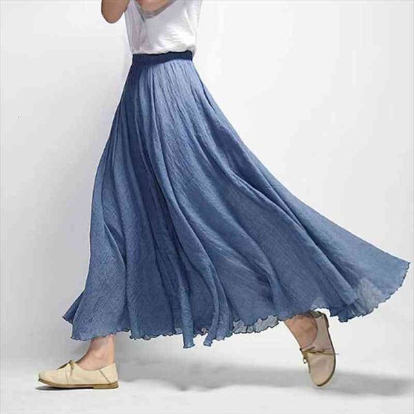 women linen cotton long skirts elastic waist pleated maxi skirts beach boho vintage summer faldas saia, Black
women linen cotton long skirts elastic waist pleated maxi skirts beach boho vintage summer faldas saia, Black