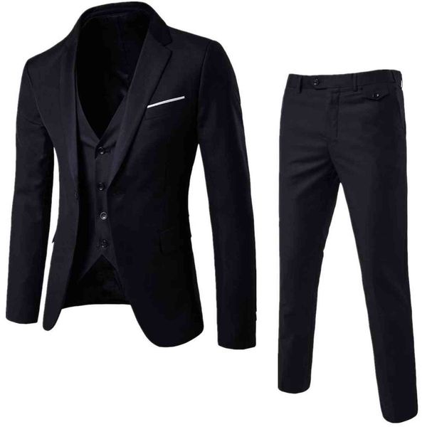 luxury men's suits blazers european casual solid color large size three piece set men's korean bridegroom and man wedding 6-color, White;black
luxury men's suits blazers european casual solid color large size three piece set men's korean bridegroom and man wedding 6-color, White;black