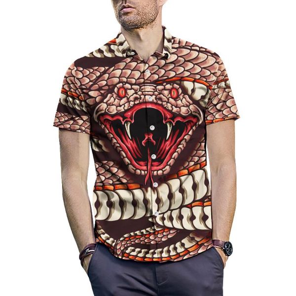 men's casual shirts stripe printed short-sleeved shirt 3d fashion summer blouse men, White;black
men's casual shirts stripe printed short-sleeved shirt 3d fashion summer blouse men, White;black