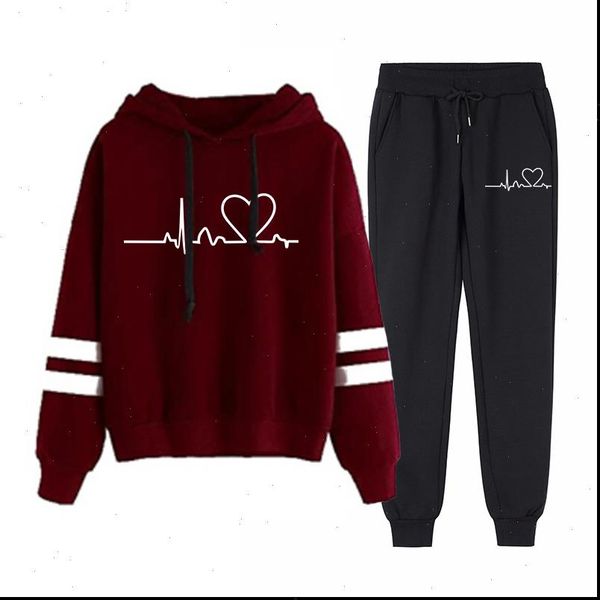 two piece set tracksuit jogger women tracksuits pants pullover hoodies sweatshirt spring autumn print casual outfits suit female sportswear, Gray
two piece set tracksuit jogger women tracksuits pants pullover hoodies sweatshirt spring autumn print casual outfits suit female sportswear, Gray