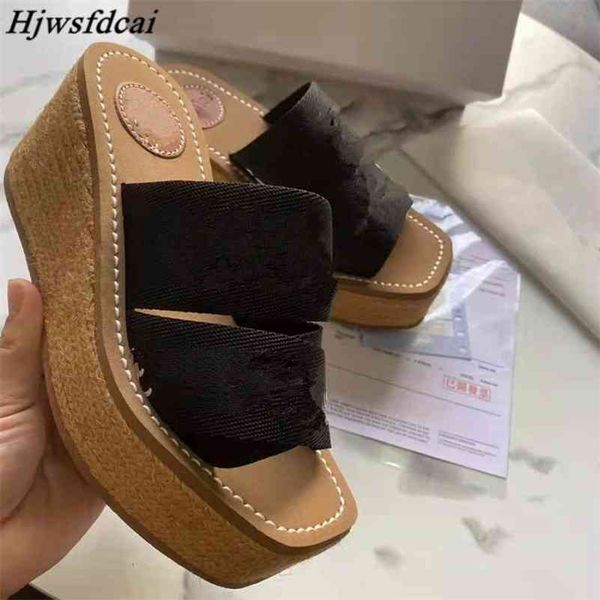 summer slippers designer brand platform shoes canvas letter embroidery weave high heels women casual vacation roman 210805, Black
summer slippers designer brand platform shoes canvas letter embroidery weave high heels women casual vacation roman 210805, Black