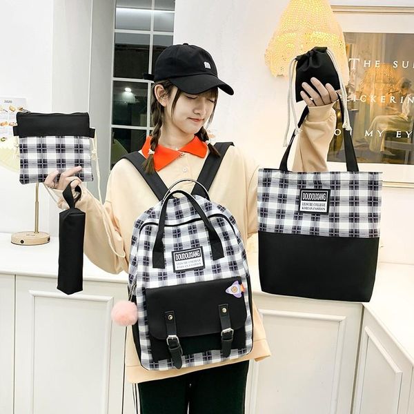 school bags 5piece for teenage girls women backpack travel shoulder anti theft lapbackbags mochila escolar
school bags 5piece for teenage girls women backpack travel shoulder anti theft lapbackbags mochila escolar
