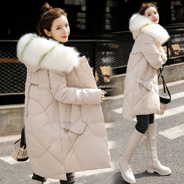 women's down & parkas 2021 autumn winter women hooded loose long jacket lady fur collar warm thick cotton padded parka female solid out, Black
women's down & parkas 2021 autumn winter women hooded loose long jacket lady fur collar warm thick cotton padded parka female solid out, Black