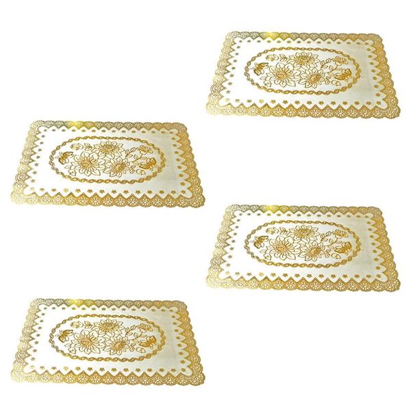 mats & pads 4pcs pvc gilding placemats heat-resistant rectangular bowl drinks tea coasters tableware insulation (random pattern)
mats & pads 4pcs pvc gilding placemats heat-resistant rectangular bowl drinks tea coasters tableware insulation (random pattern)