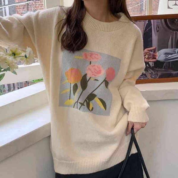 women's sweaters hzirip vintage o pescoço camisola de malha outono quente senhoras coreano manga completa casual solto all-match pulôve, White;black
women's sweaters hzirip vintage o pescoço camisola de malha outono quente senhoras coreano manga completa casual solto all-match pulôve, White;black