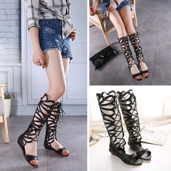 roman style cutout gladiator sandals women cross-tied flat summer boots shoes woman cover heel lace up sandalia feminina c228, Black
roman style cutout gladiator sandals women cross-tied flat summer boots shoes woman cover heel lace up sandalia feminina c228, Black