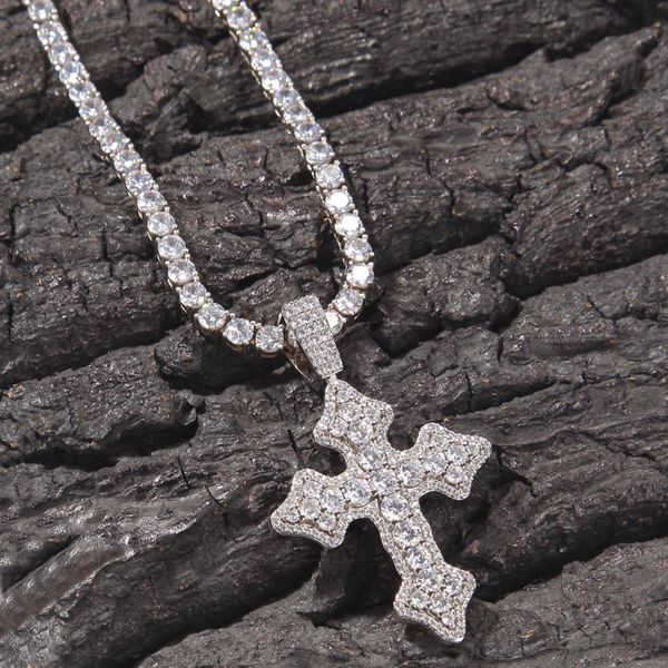 wholesale lucky women men cz gemstone micro pave cross pendant necklace luxury jewelry for party gift, Silver
wholesale lucky women men cz gemstone micro pave cross pendant necklace luxury jewelry for party gift, Silver