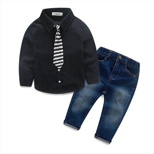 fashion childrens clothing set spring baby boys child denim suit cotton long sleeve dress shirts trousers jeans tie, White
fashion childrens clothing set spring baby boys child denim suit cotton long sleeve dress shirts trousers jeans tie, White