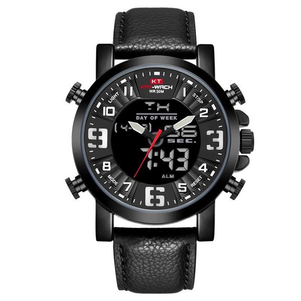 Kt1845 Sports Electronic Watch Double Time Waterproof Luminous Personality Men Creative Watches Wristwatches, Slivery;brown
Kt1845 Sports Electronic Watch Double Time Waterproof Luminous Personality Men Creative Watches Wristwatches, Slivery;brown
