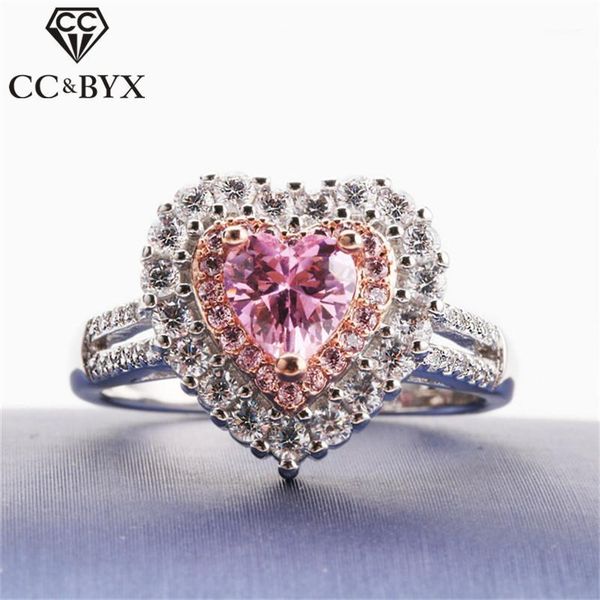 cluster rings pink heart for women 925 silver romantic wedding bridal jewelry cubic zirconia diamant luxury ring drop 14901, Golden;silver
cluster rings pink heart for women 925 silver romantic wedding bridal jewelry cubic zirconia diamant luxury ring drop 14901, Golden;silver
