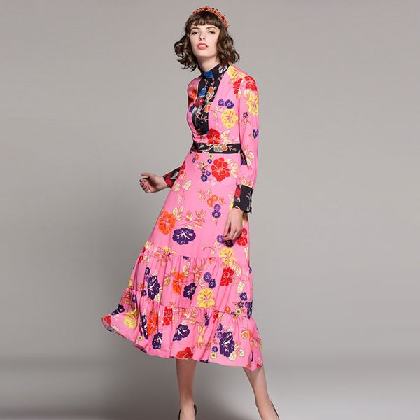 dress xxl fresh pink elegant women in the early spring of vintage colors amendmentd floral lmimir full glove great swing meade ed, Black;gray
dress xxl fresh pink elegant women in the early spring of vintage colors amendmentd floral lmimir full glove great swing meade ed, Black;gray