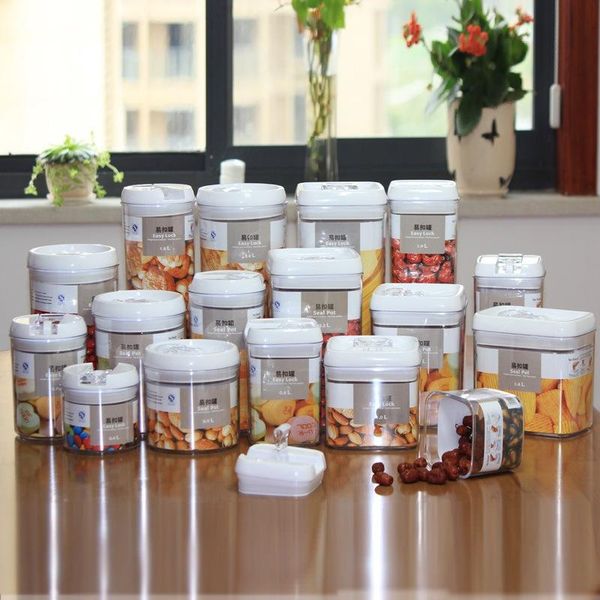 fresh-keeping box kitchen organizer easy-to-buckle plastic grain container transparent storage pot bottles & jars
fresh-keeping box kitchen organizer easy-to-buckle plastic grain container transparent storage pot bottles & jars