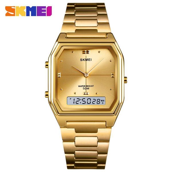 women digital watch luxury rose gold stainless steel bracelet wrist brand skmei sports women's watches clock male wristwatches, Slivery;brown
women digital watch luxury rose gold stainless steel bracelet wrist brand skmei sports women's watches clock male wristwatches, Slivery;brown