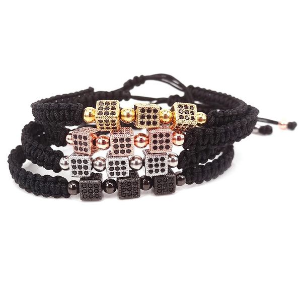 tennis 2021 fashion black men bracelets cube jewelry bracelet women for macrame bangles, Golden;silver
tennis 2021 fashion black men bracelets cube jewelry bracelet women for macrame bangles, Golden;silver