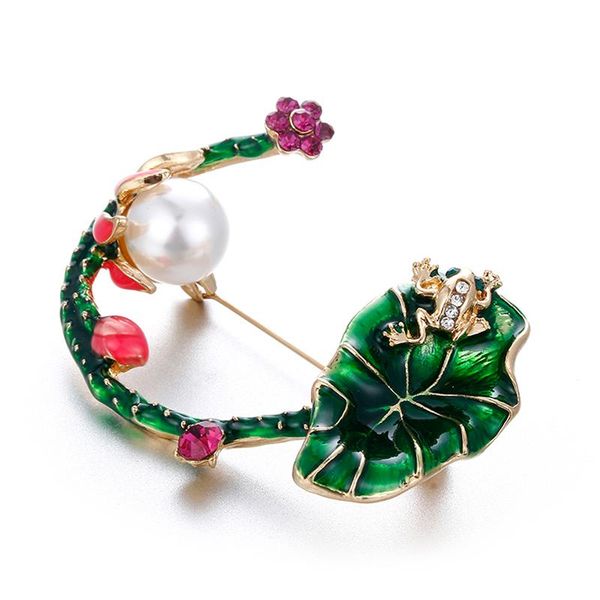 pins, brooches women pin jewelry accessories luxury frog jump on lotus brooch flower green leaves simulated pearl enamel animal, Gray
pins, brooches women pin jewelry accessories luxury frog jump on lotus brooch flower green leaves simulated pearl enamel animal, Gray