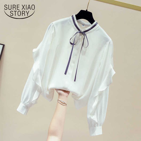 women blouse autumn fashion elegant chiffon blouse women ruffle long sleeve causal women shirts feminine blusas 11164 210528, White
women blouse autumn fashion elegant chiffon blouse women ruffle long sleeve causal women shirts feminine blusas 11164 210528, White