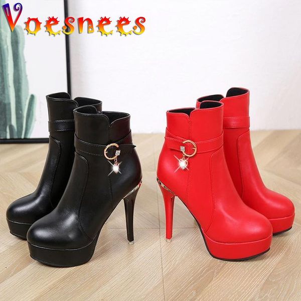 voesnees high heel ankle boots women 2021 female stiletto short autumn winter waterproof platform ladies wedding shoes, Black
voesnees high heel ankle boots women 2021 female stiletto short autumn winter waterproof platform ladies wedding shoes, Black