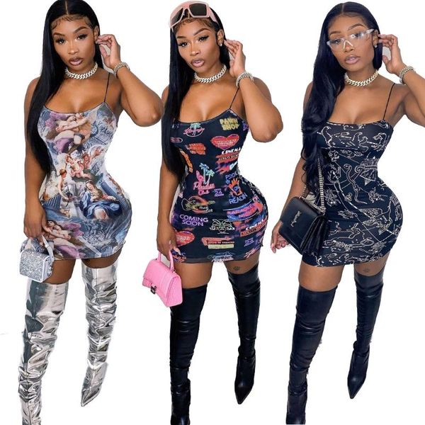 casual dresses print women midi mini dress street spaghetti strap sleeveless knit bodycon pencil summer, Black;gray
casual dresses print women midi mini dress street spaghetti strap sleeveless knit bodycon pencil summer, Black;gray