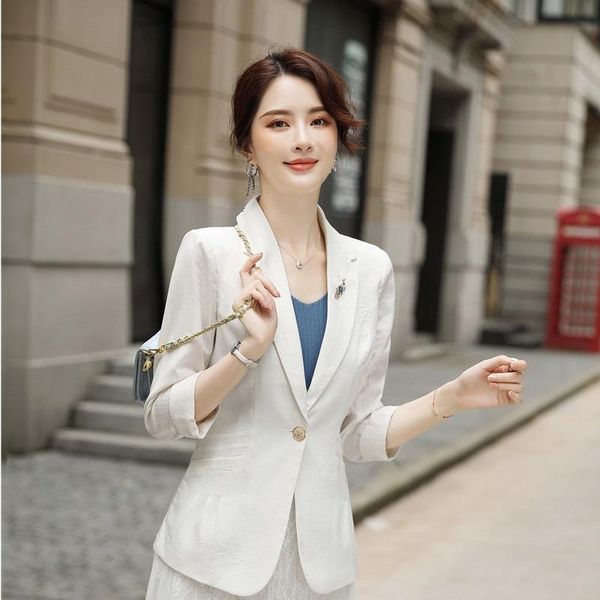 women's suits & blazers 2021 jacket fashion simple solid all-match coat ol styles summer for women ladies office blazer outwear, White;black
women's suits & blazers 2021 jacket fashion simple solid all-match coat ol styles summer for women ladies office blazer outwear, White;black