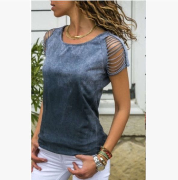 new wash front burnt short sleeve t-shirt in spring of 2019, Black;gray 
new wash front burnt short sleeve t-shirt in spring of 2019, Black;gray