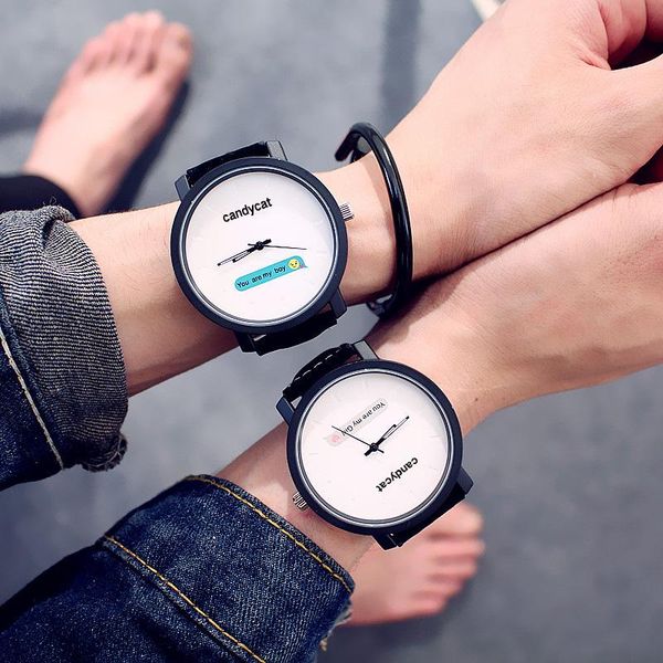 wristwatches candycat fashion couple watches you are my boy or girl simple casual wristwatch men women trendy leather quartz watch, Slivery;brown
wristwatches candycat fashion couple watches you are my boy or girl simple casual wristwatch men women trendy leather quartz watch, Slivery;brown